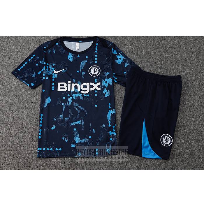 Chandal del Chelsea Manga Corta 2024-2025 Azul - Pantalon Corto